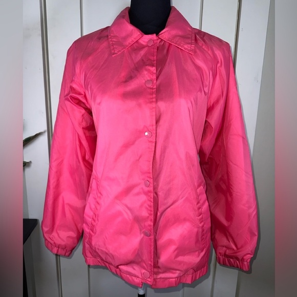 VINTAGE Women's Pink Bomber Jacket - Picture 1 of 9